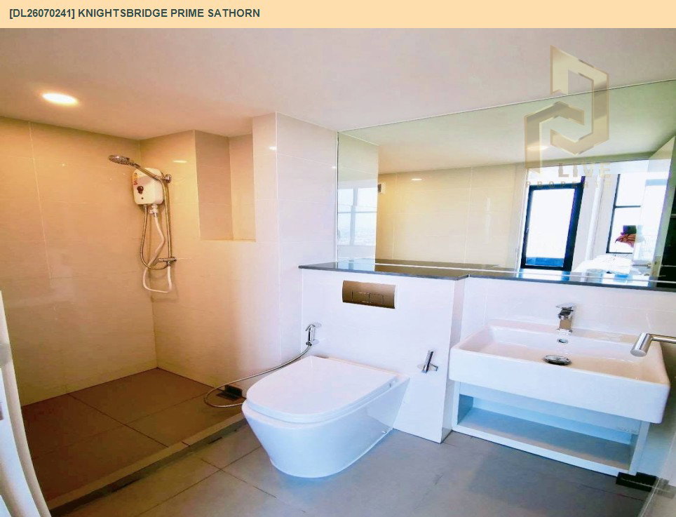 รูป DL26070241 ให้เช่าคอนโด ไนท์บริดจ์ ไพร์ม สาทร (Knightsbridge Prime Sathorn) ใกล้ BTS ช่องนนทรี พร้อมเข้าอยู่ โทรด่วน 0653619502 LineID @952jdxxk - รูปที่ 6/6
