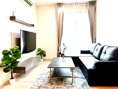 Condos for rent : For Rent !!!💎Centric Huai Khwang Station💎 2 Bed 1 Bath  Size 50 Sq.m. Near MRT-Huaikhwang 