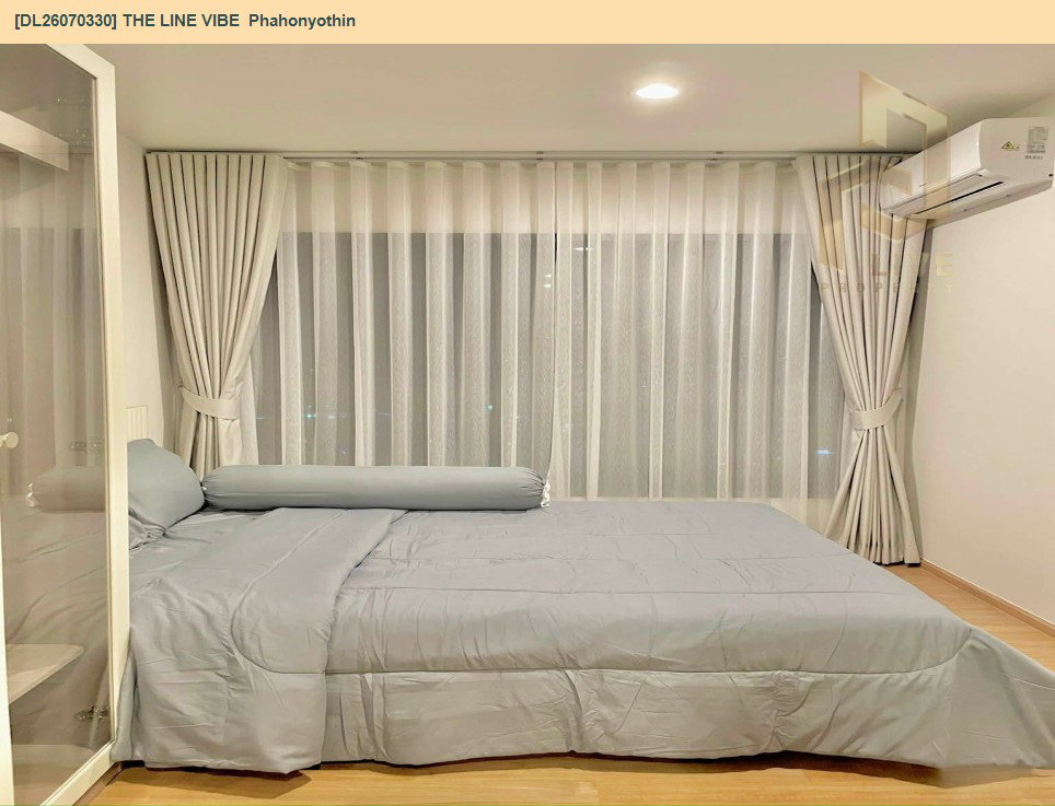 รูป DL26070330 ให้เช่าคอนโด เดอะ ไลน์ ไวบ์ พหลโยธิน (THE LINE VIBE Phahonyothin) ใกล้ BTS ห้าแยกลาดพร้าว พร้อมเข้าอยู่ โทรด่วน 0653619502 LineID @952jdxxk - รูปที่ 4/8