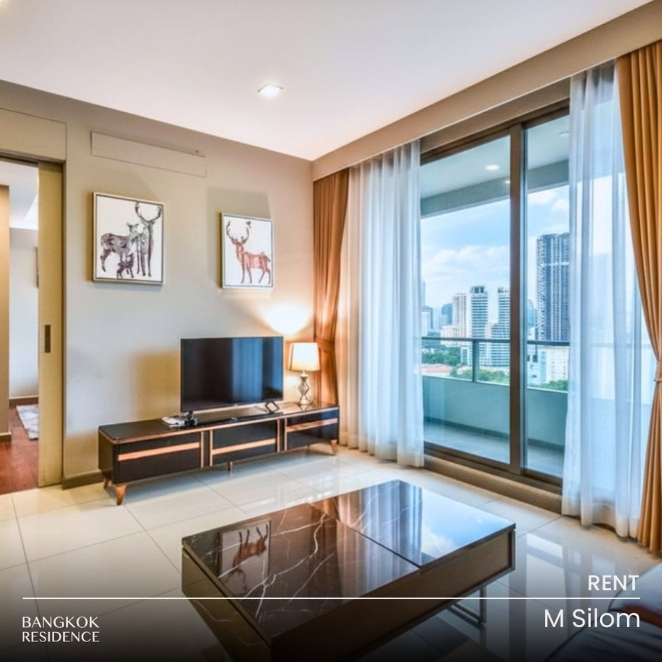 รูป เช่าคอนโด Pet-Friendly  🐾 M Silom 1นอน 595ตร.ม. 37k 🐱🐶 ห้องสวย เลี้ยงสัตว์ได้ ใกล้ BTS ช่องนนทรี  - รูปที่ 1/9
