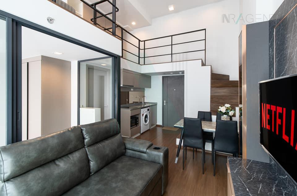 รูป ให้เช่าคอนโด ไอดีโอ พระราม 9-ตัดใหม่ อาคาร 1 ชั้น 22 Duplex 2 ห้องนอน ขนาด 50.00 ตรม ใกล้ ใกล้ Foodland รามคำแหง - รูปที่ 1/8