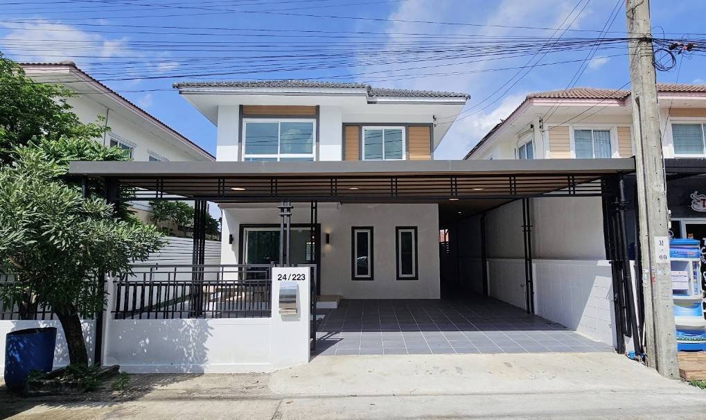 S2989 ขายบ้านเดี่ยว บ้านนนทวี วิลล์ 5 หนองจอก มิตรไมตรี รีโนเวทใหม่พร้อมอยู่