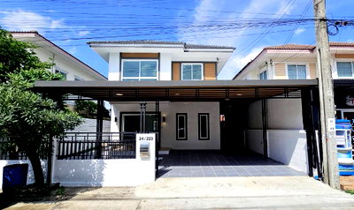 บ้านเดี่ยว กรุงเทพมหานคร : S2989 ขายบ้านเดี่ยว บ้านนนทวี วิลล์ 5 หนองจอก มิตรไมตรี รีโนเวทใหม่พร้อมอยู่