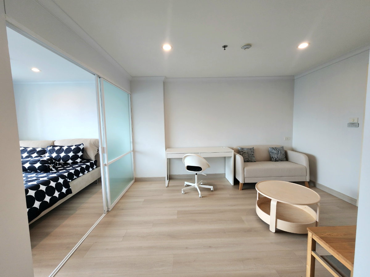 รูป สถานะตามภาพปก**ห้องใหญ่สุด มีรถรับส่งศิริราช ส่งธรรมศาสตร์ และ เทเวศUN **ให้เช่า ลุมพินี สวีท พระราม 8 ห้องสวย วิวสวยด้วย SN086.6 - รูปที่ 1/35