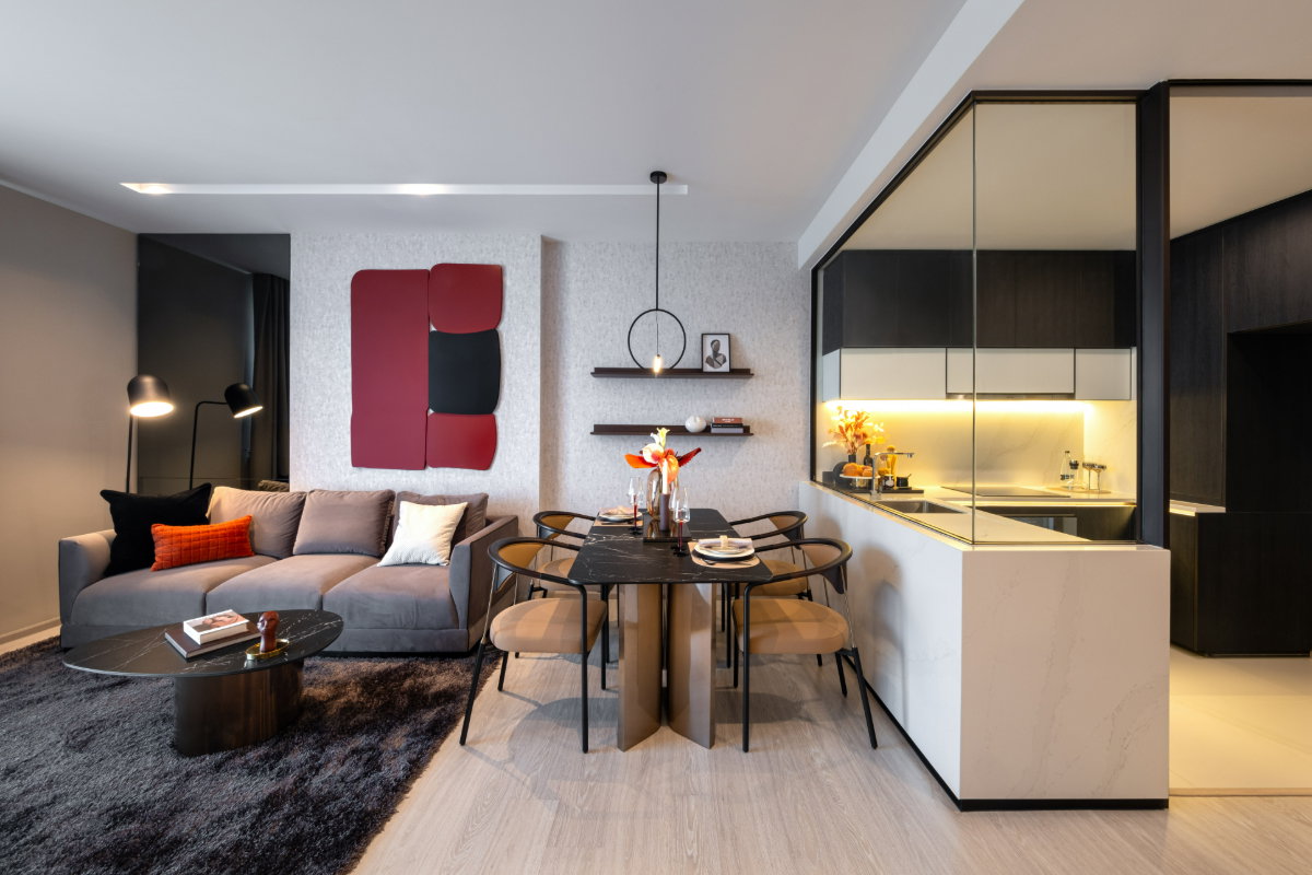 รูป The Room Sukhumvit 38 2 ห้องนอนหลุดโอน ราคาตรงโครงการ เฟอร์ครบ ฟรีค่าใช้จ่าย - รูปที่ 5/8