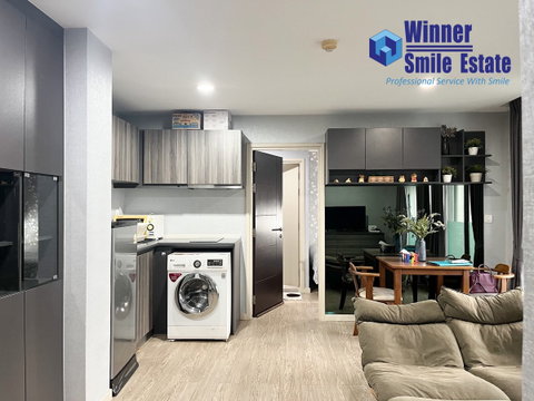 Condo for rent, Villa Lasalle Sukhumvit 105, 2 bedrooms, 2 bathrooms. Condo near BTS Bearing station.
