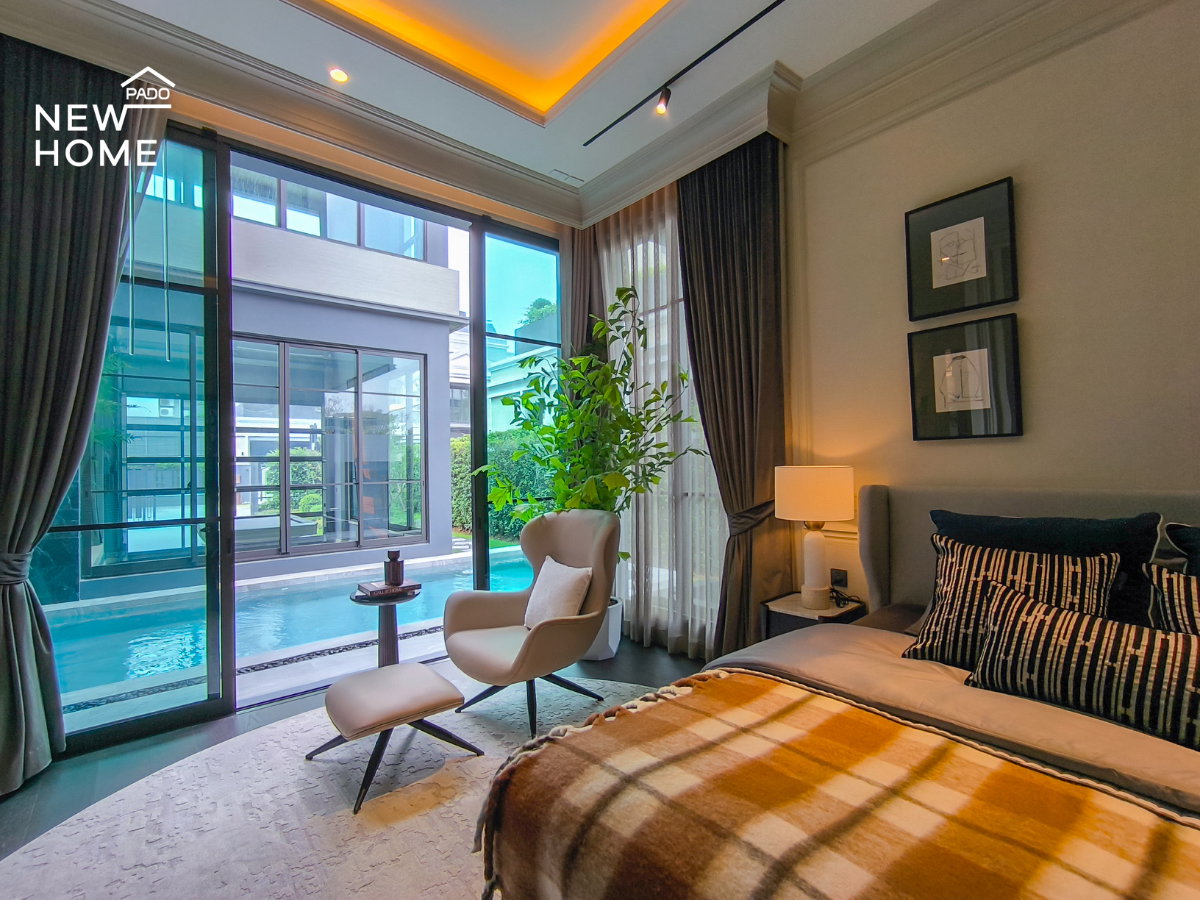 รูป Connoisseur พัฒนาการ บ้านหรู 3 ชั้น พร้อมลิฟต์ส่วนตัว จอดรถ 10 คัน พร้อม โรงจอดซุปเปอร์คาร์ พื้นที่ใช้สอย 952 ตร.ม - รูปที่ 16/70