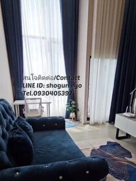 🚝✨For rent, Luxurious duplex, high ceiling, built-in closet, good view
✨Origin Plug and Play Ramkhamhaeng Triple Station near The Mall Bangkapi