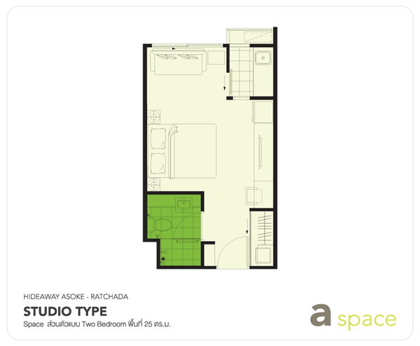 picture for Sale: A Space Hideaway Asoke - Ratchada Price: 1,700,000 THB - 6/7