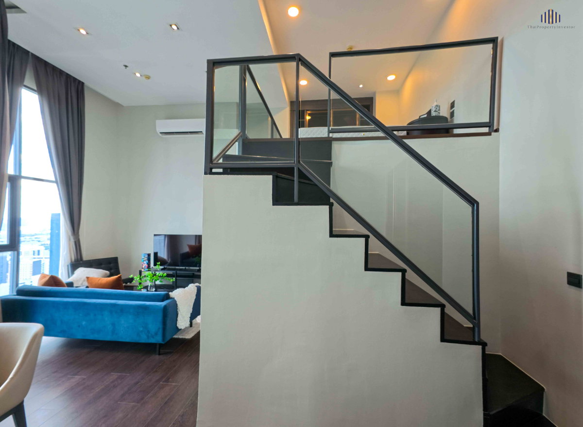 รูป วิวสวน+เมือง Exclusive ห้องเดียวในโครงการ!! ขายคอนโด ซี เอกมัย (C Ekkamai) Loft Studio ห้องมุม เพดานสูง 4.5 เมตร 2 ห้องนอน 68 ตร.ม. ตกแต่งครบ - รูปที่ 5/14