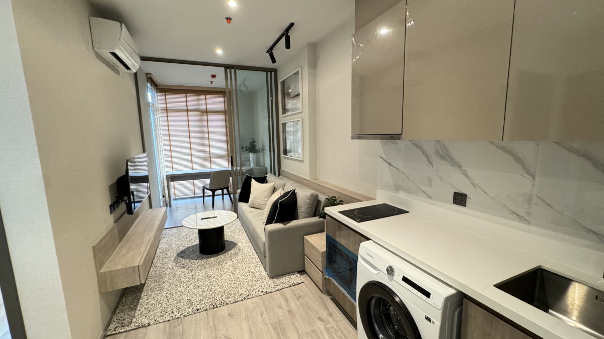 รูป Condo for RENT : Rhythm Ekamai Estate   𝐒𝐢𝐳𝐞 : 42 sqm.  1 Bed 2 Bath /City view  𝐅𝐥𝐨𝐨𝐫 : 37th  ✅Fully furnished - รูปที่ 11/15