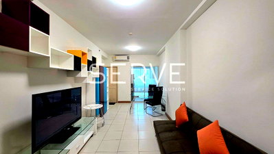 Condos for rent : 1 Bed Large Room  View Fully furnished Closed Kitchen Good Location Close To  MRT Phra Ram 9  450 m. @ Supalai Park Asoke - Ratchada