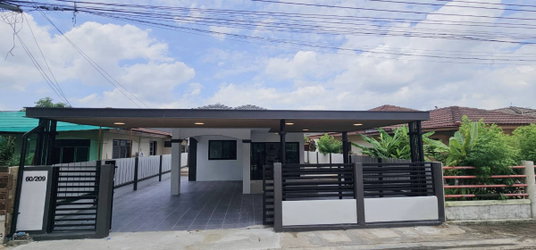 S2986 ขายบ้านเดี่ยวชั้นเดียว มีนบุรี การ์เด้นโฮม ราษฎร์อุทิศ 48