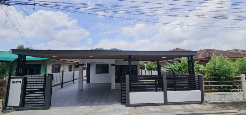 ขายบ้านเดี่ยว : S2986 ขายบ้านเดี่ยวชั้นเดียว มีนบุรี การ์เด้นโฮม ราษฎร์อุทิศ 48