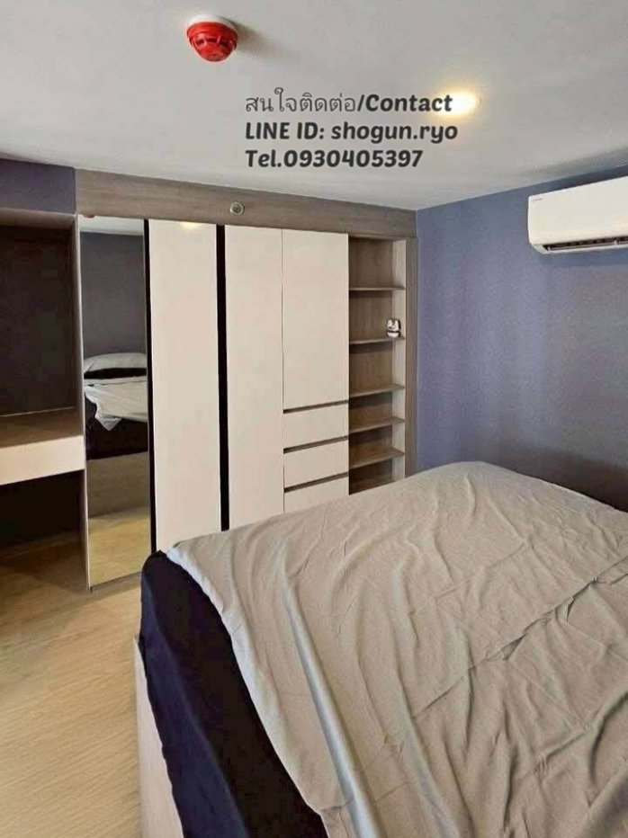รูป 🚝💯✨ ให้เช่าราคาดีสุด ด่วน! Duplex หรู 2 ชั้น เพดานสูง วิวดี ไม่ร้อน built-in closet ✨Origin Plug and Play Ramkhamhaeng Triple ใกล้เดอะมอลล์บางกะปิ - รูปที่ 5/20