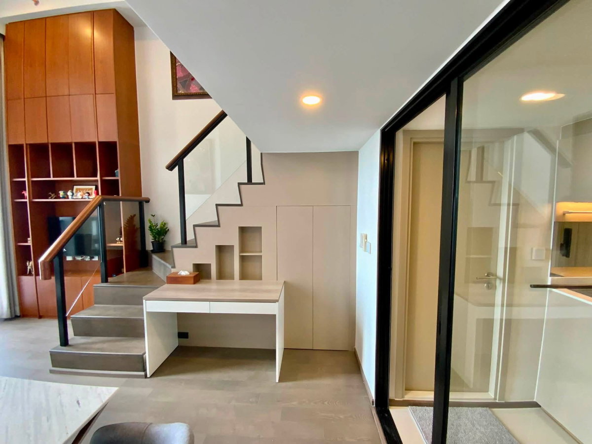 รูป ให้เช่าคอนโด Park Origin ราชเทวี ห้อง duplex ห้องสูงโล่งโปร่งสบายเพดานสูง - รูปที่ 2/12