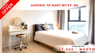 Condos for rent : 🚆✨ Prime Condo Location For Rent 📍 Aspire Sukhumvit 48  (Line: @rent2022) | Near BTS Phra Khanong  ✨ Ready to move in! ✨ 📌 Ref Code: A11220