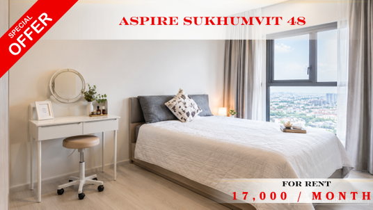 รูปภาพ 🚆✨ Prime Condo Location For Rent 📍 Aspire Sukhumvit 48 (Line: @rent2022) | Near BTS Phra Khanong ✨ Ready to move in! ✨ 📌 Ref Code: A11220