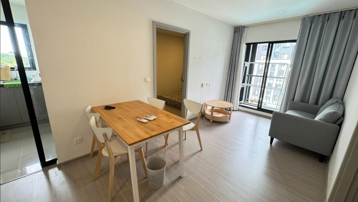 รูป Condo for RENT : Aspire Sukhumvit Onnut  𝐒𝐢𝐳𝐞 :  45 sqm. 2 Bed / 1 Bath / Corner room /Pool view  𝐅𝐥𝐨𝐨𝐫 :  6th   ✅เFully furnished - รูปที่ 2/13