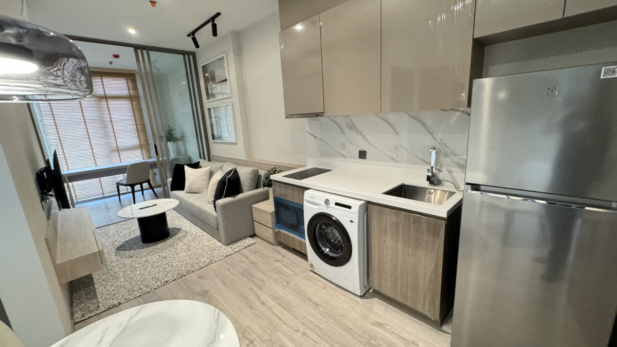 รูป Condo for RENT : Rhythm Ekamai Estate   𝐒𝐢𝐳𝐞 : 42 sqm.  1 Bed 2 Bath /City view  𝐅𝐥𝐨𝐨𝐫 : 37th  ✅Fully furnished - รูปที่ 10/15