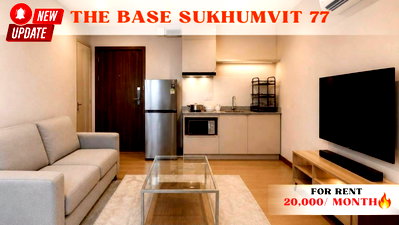 Condos for rent : 🍀🍀 Beautiful Condo🌸 For Rent 📌 The Base SKV 77 (Line:@rent2022) Ready to move-in🔖 A03899
