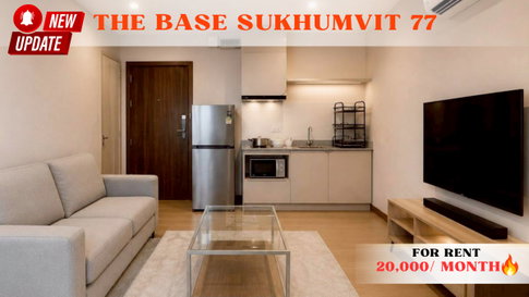 🍀🍀 Beautiful Condo🌸 For Rent 📌 The Base SKV 77 (Line:@rent2022) Ready to move-in🔖 A03899