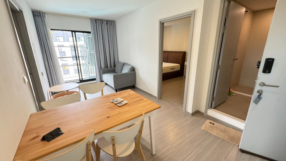รูป Condo for RENT : Aspire Sukhumvit Onnut  𝐒𝐢𝐳𝐞 :  45 sqm. 2 Bed / 1 Bath / Corner room /Pool view  𝐅𝐥𝐨𝐨𝐫 :  6th   ✅เFully furnished - รูปที่ 1/13