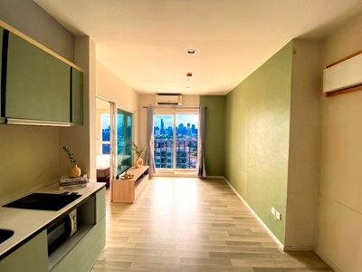 ขายคอนโด : ขายห้องมุมคอนโด The Key Sathorn - Charoenrat ชั้นสูง วิวเมืองสวย ราคาดี