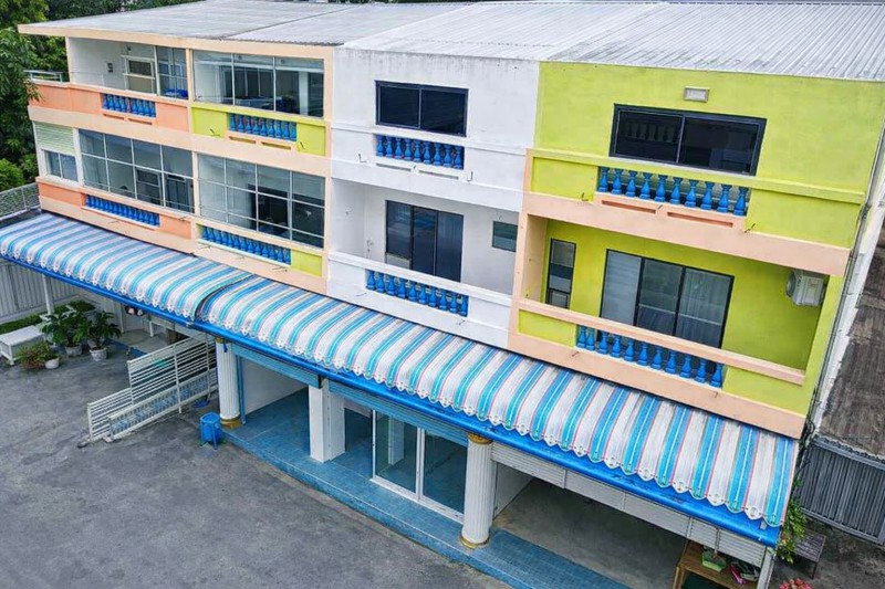 รูป ใกล้ตลาดชุกโดน 300 ม.อาคารพาณิชย์ 3 ชั้น 4 นอน กาญจนบุรี บ้านใต้ สะพานข้ามแม่น้ำแคว แม่กลอง 3 น้ำ ขนาด 24 ตร.ว.288 ตร.ม.1จอดรถ - รูปที่ 1/8