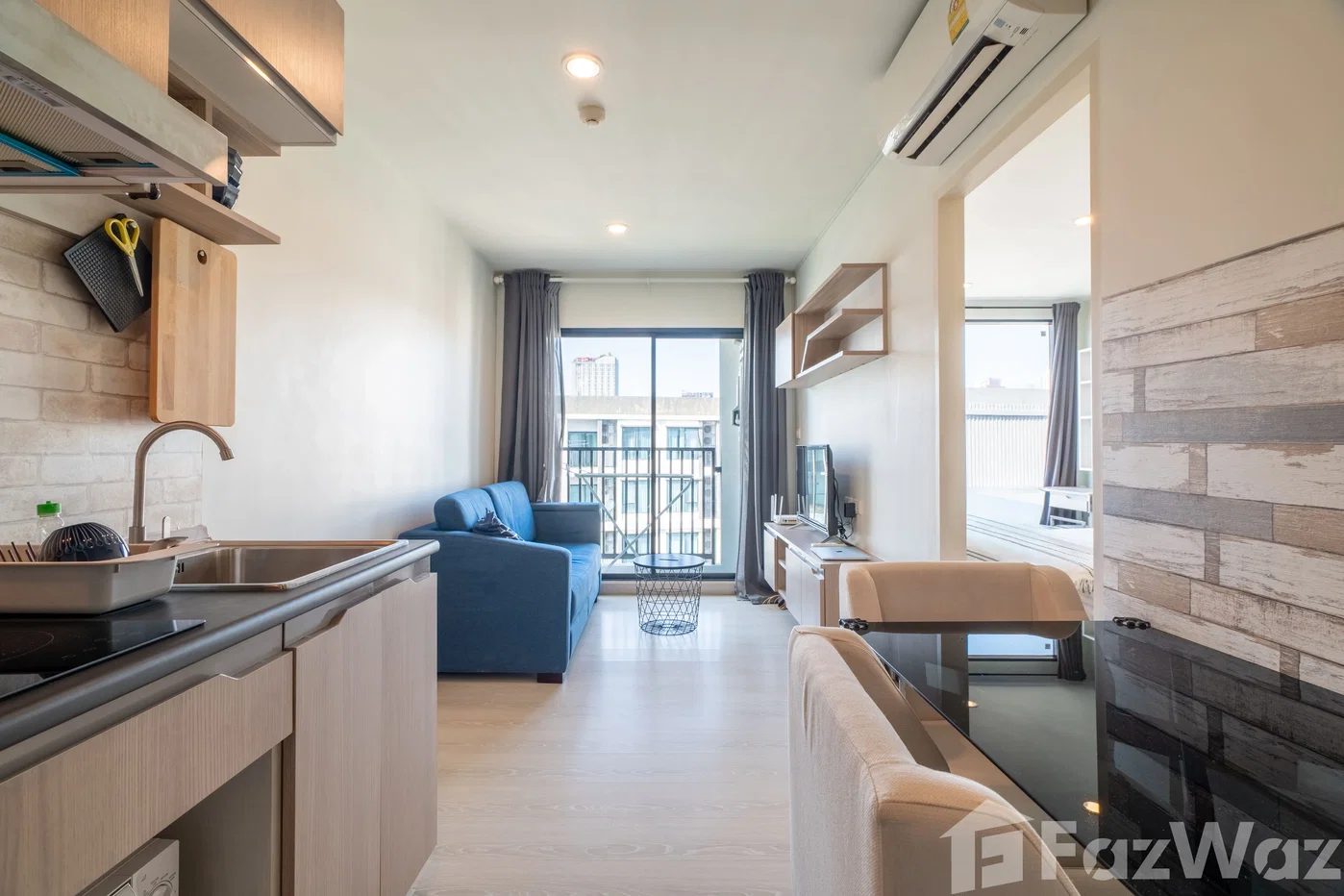 รูป คอนโด 1 ห้องนอนสไตล์โมเดิร์น พร้อมระเบียง | ใกล้ BTS อ่อนนุช | ราคาต่ำกว่าตลาด -19.32% ติดต่อเราวันนี้! 2000265 - รูปที่ 7/11