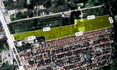 Land for sale Min Buri : Land for Sale on Nimit Mai Road, Min Buri – 37 Rai, Yellow Zone (Y.2), Perfect for Housing Project Development