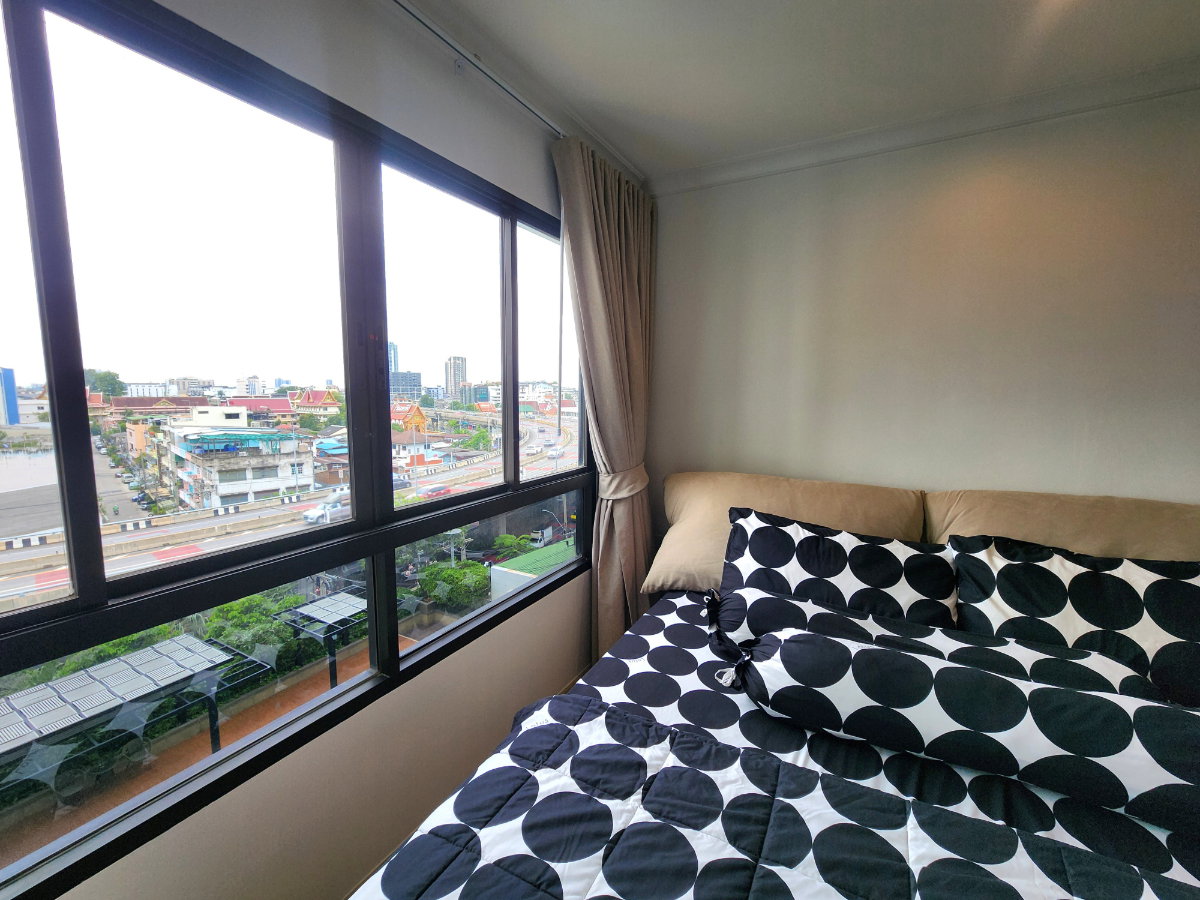 รูป สถานะตามภาพปก**ห้องใหญ่สุด มีรถรับส่งศิริราช ส่งธรรมศาสตร์ และ เทเวศUN **ให้เช่า ลุมพินี สวีท พระราม 8 ห้องสวย วิวสวยด้วย SN086.6 - รูปที่ 17/35