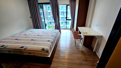 Condos for rent : Kave Town Shift​✅Rent 11,000 THB/month, 1-year contract✅ ✅1-month security deposit required before moving in✅  -28 sq m room, Building D, 5th floor