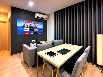 Condos for rent : For Rent Condo NOBLE REVOLVE RATCHADA Building 1, Floor 12,2 bed room, Room size 54 sqm