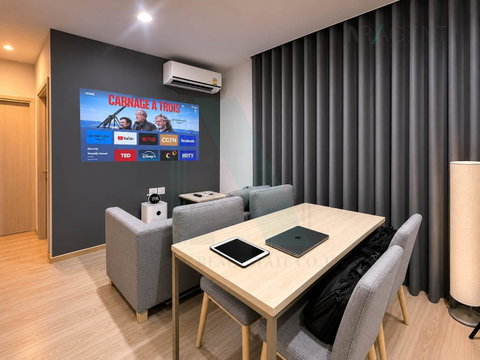 For Rent Condo NOBLE REVOLVE RATCHADA Building 1, Floor 12,2 bed room, Room size 54 sqm