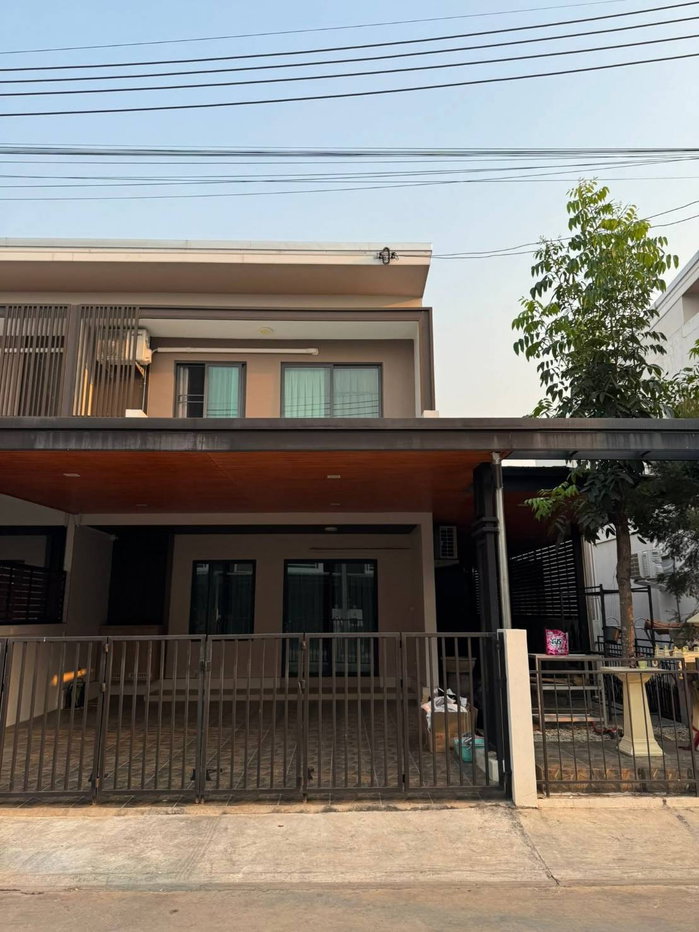 รูป ให้เช่าบ้านแฝด โครงการกาญจน์กนกทาวน์ 5 เฟอร์ใหม่ครบ พร้อมอยู่ ใกล้สนามบินนานาชาติเชียงใหม (R1327) T.0946511456 - รูปที่ 1/10