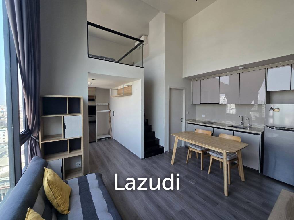 รูป 44 sqm loft-style 1 bedroom condo on high floor in Phaya Thai Bangkok - รูปที่ 2/21