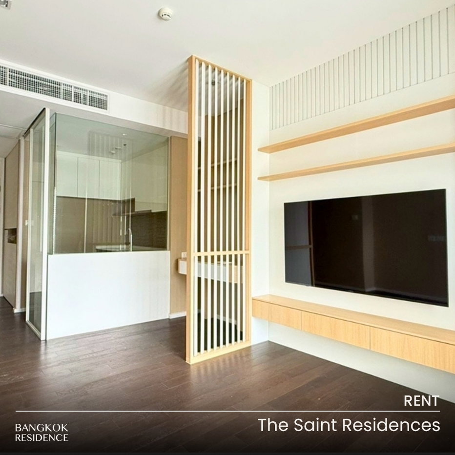 รูป เช่าคอนโด 💎 The Saint Residences 2นอน 64ตร.ม. 33k 💚 ห้องสวย ชั้นสูง ใกล้ MRT พหลโยธิน - รูปที่ 1/6