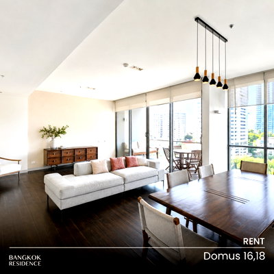 Condos for rent : Rental Condo 🌇 Domus 16, 2BR 167 sq.m. 100K 💎 Premium Unit in a Quality Residence, Near BTS Asok 