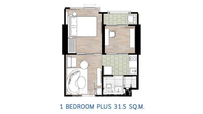 picture 1-BR Condo 31 Sqm, Ciela Sripatum, Lat Yao (10th Floor) (ID 3073236) - 12/12