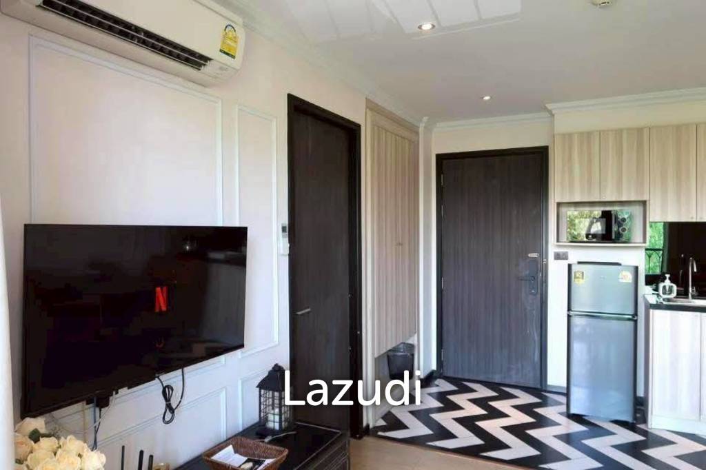 รูป คอนโด 32 ตร.ม. ชั้น 5 ตกแต่งครบ ทำเลหนองปรือ พัทยา - รูปที่ 3/10