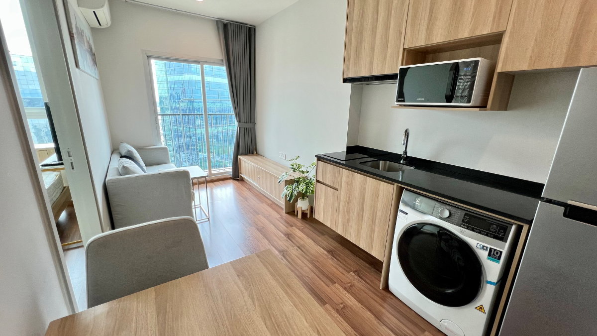 รูป คอนโด Noble revolve Ratchada 2📌 ห้องสวย อยู่สบาย ไม่ร้อน วิวโล่ง พร้อมอยู่ทันที 👍🏻🏙️ - รูปที่ 5/12