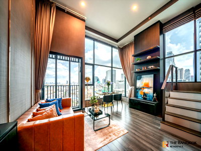 ขายคอนโด : ✨ Duplex เพดานสูง แต่งครบ วิวเมือง ✨ ใจกลาง New CBD, KnightsBridge Space Rama 9  ใกล้ MRT พระราม 9