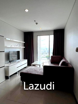 คอนโดให้เช่า : 49.7 sqm 1-Bed Condo on High Floor at Villa Sathorn Khlong San Bangkok