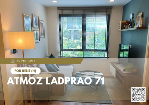 For Rent 📍 Atmoz Ladprao 71 📍 2 bedrooms, fully furnished and equipped with appliances, near the expressway.