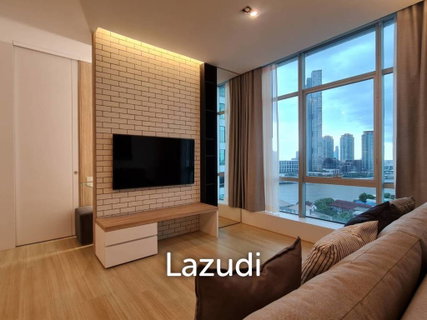 รูปภาพ 60 sqm river view condo on 14th floor at Baan Sathorn Chaopraya, Khlong San Bangkok