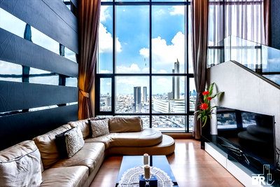 Condos for sale : 💎 Beautifully Furnished 3-Bedroom Unit 💎 - Urbano Absolute Sathorn–Taksin, Near BTS Krung Thon Buri