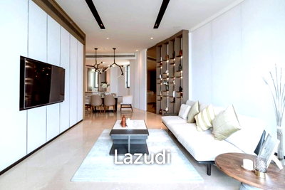 คอนโดให้เช่า : 160 sqm riverfront 2-bedroom condo Banyan Tree Residences Khlong San Bangkok