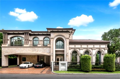 บ้านเดี่ยว ดีไซน์ วิลเลจ พุทธมณฑล : ขาย บ้านเดี่ยวคฤหาสน์ Super Luxury เดอะ แกรนด์ ปิ่นเกล้า-อัลพีน่า บ้านตัวอย่างหลังใหญ่ที่สุดในโครงการ พร้อมเข้าอยู่ (H6922)