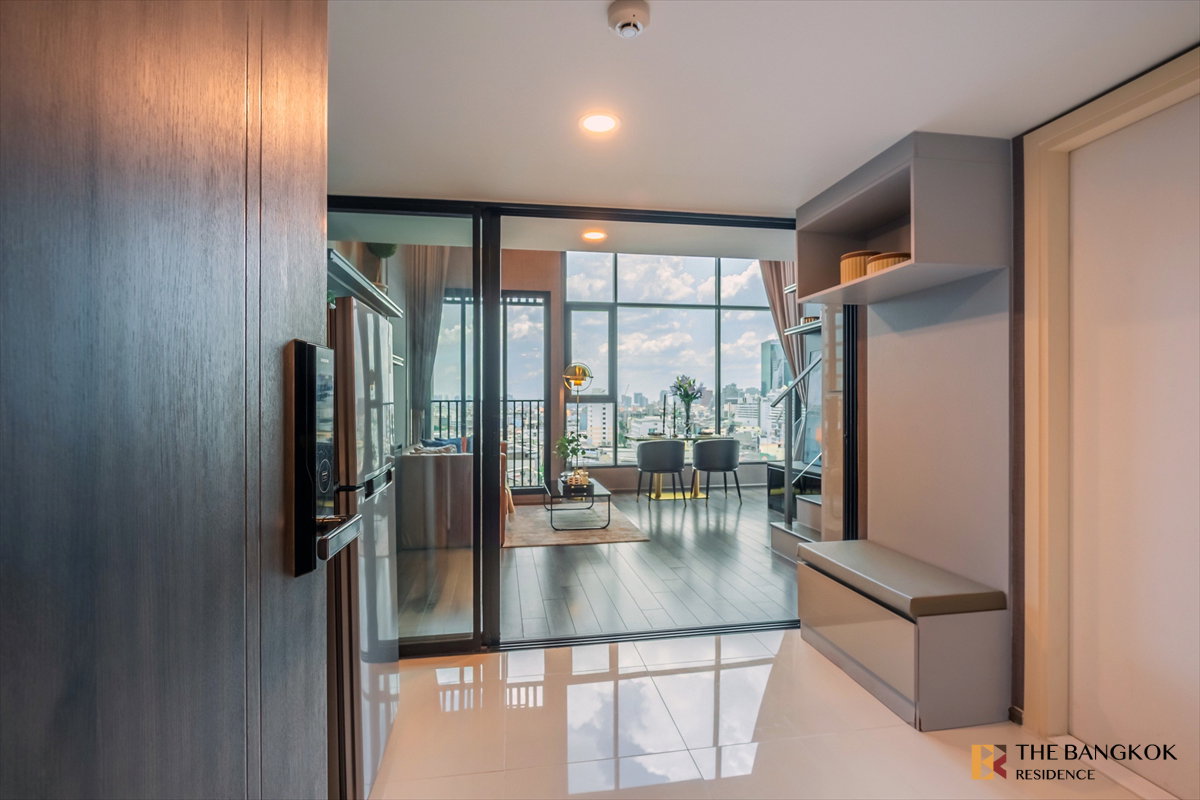 รูป ✨ Duplex เพดานสูง แต่งครบ วิวเมือง ✨ ใจกลาง New CBD, KnightsBridge Space Rama 9 ใกล้ MRT พระราม 9 - รูปที่ 6/7